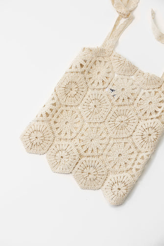 Salty Stitch | Crochet top | Beige