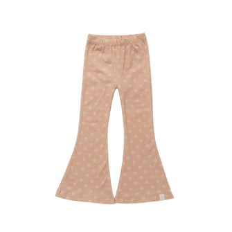 Navy Natural | Be flared | Dotted flowers | Beige