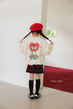 Dore Dore | Heart Wing | Sweatshirt | Off White | Red