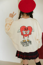 Dore Dore | Heart Wing | Sweatshirt | Off White | Red