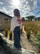 Dore Dore | Heart Wing | Sweatshirt | Off White | Red